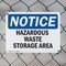 Signmission Hazardous Waste Storage Area OSHA Notice Sign, Plastic, 10in W x 7in L, 2PK OS-2PACK-NS-P-710-L-13345 - alternate 2